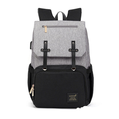 expandable baby diaper bag backpack with usb charging port| snugglecuddle.co